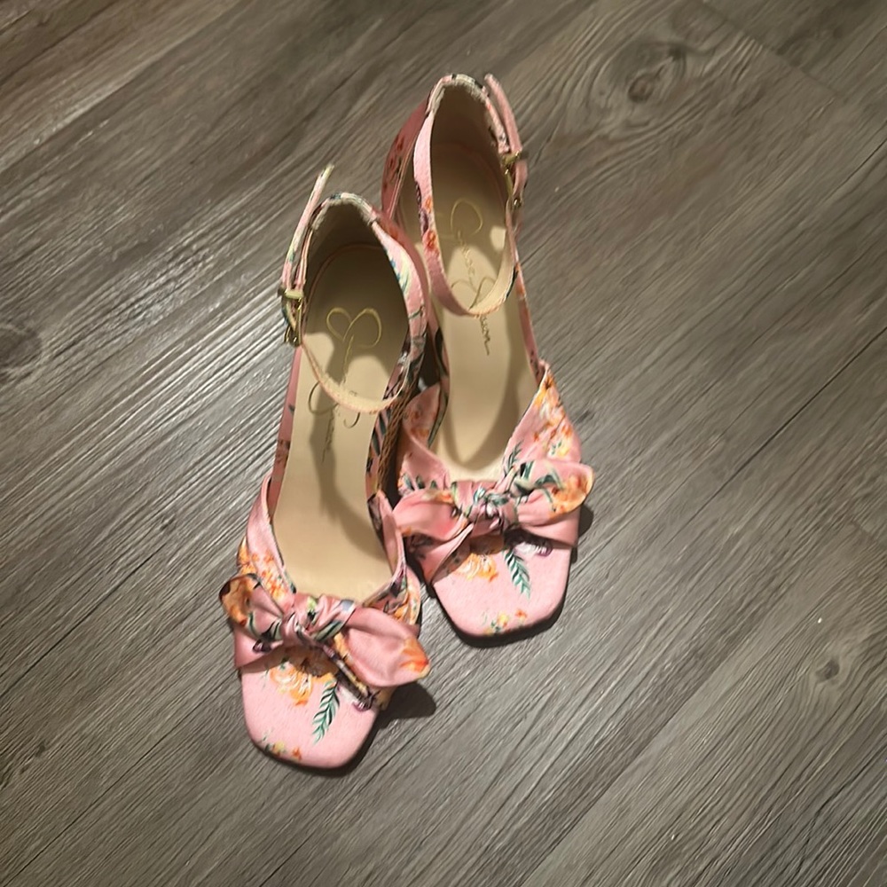 Jessica Simpson Floral Wedge Heels